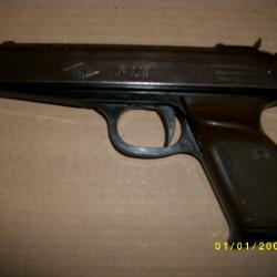 Pistolet air comprimé 4,5mm  , de marque EUSTA LP210 , datant des années 1970