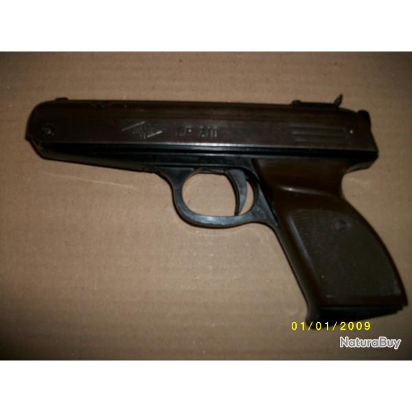 Pistolet air comprim 4,5mm  , de marque EUSTA LP210 , datant des annes 1970