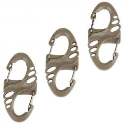 Mousqueton porte-clés Fosco Mini Carabiner Green coyote