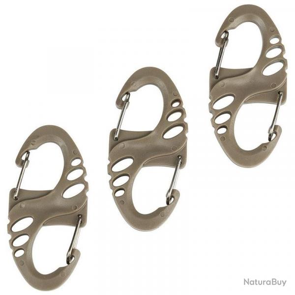 Mousqueton porte-cls Fosco Mini Carabiner Green coyote
