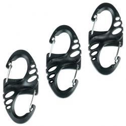 Mousqueton porte-clés Fosco Mini Carabiner Black noir