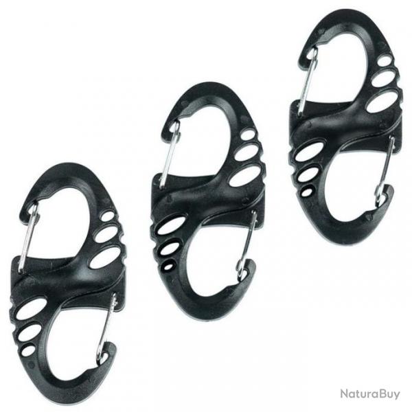 Mousqueton porte-cls Fosco Mini Carabiner Black noir