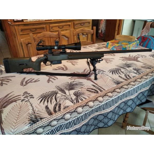 vend remington 700 calibre 7. 08 , Filete 18 x 100,  avec crosse macmillan a5 action courte