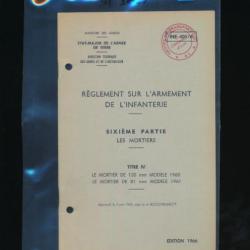 Manuel instruction NOTICE LES MORTIERS DE 120mm Mle 1960 et 81mm Mle 1961