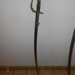 SABRE D'OFFICIER DE CAVALERIE m.1822 avec son fourreau