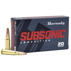 BOITE DE 20 CARTOUCHES HORNADY 7,62×39 255GR SUB-X