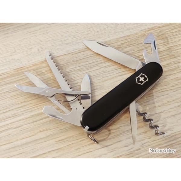 Victorinox couteau suisse Huntsman Vintage 1983-1985 Noir