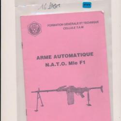 Manuel instruction NOTICE LE FUSIL MITRAILLEUR DE 7,62mm AA F1