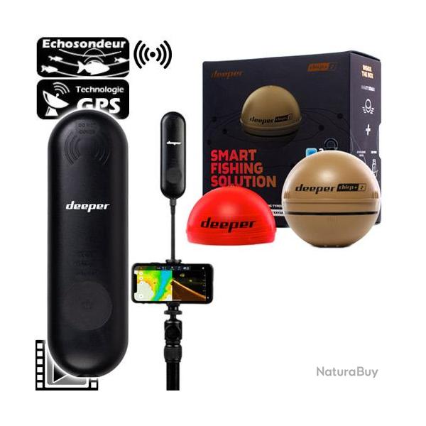 Sondeur GPS Deeper Smart Sonar CHIRP+ 2 avec Amplificateur