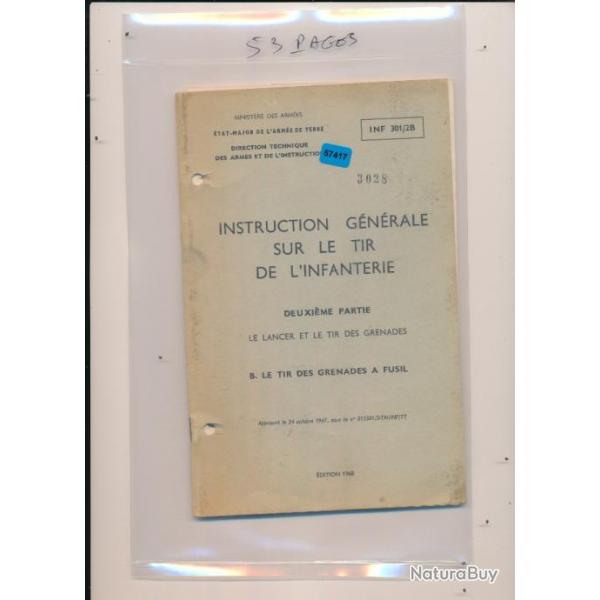 Manuel instruction NOTICE LE TIR  DES GRENADES A FUSIL