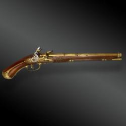 Pistolet D'arçon à Silex, Officier, Attribué à Gavacciolo, Brescia. Italie, Vers 1680