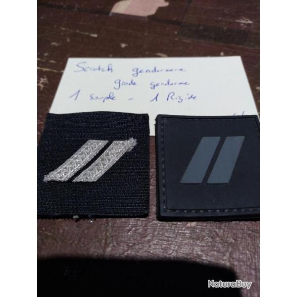 Scratch gendarmerie grade gendarme