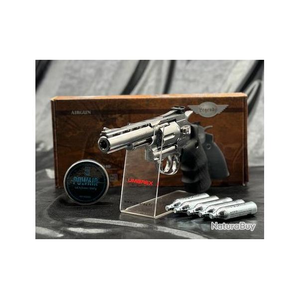 Pack Prt a Tirer REVOLVERS LEGENDS S40 SILVER CO2 CAL 4.5 MM