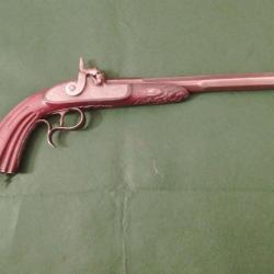 Pistolet  Liégoise de Duele circa 1845/60 signée .