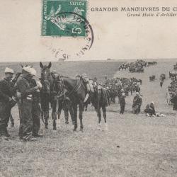 CPA Grandes Manoeuvres du Centre  - Grand'Halte d'Artillerie