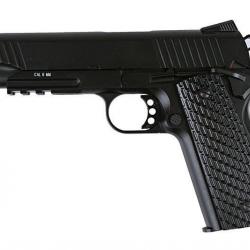 KWC 1911 TAC CO2 - Pistolet Airsoft Semi-Automatique BlowBack 330 FPS avec Rail RIS