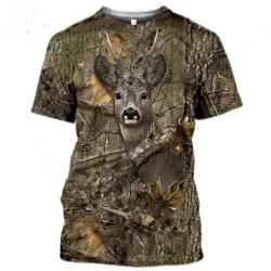 Tee-shirt chasse Brocard sanglier au choix ! taille s à 2xl