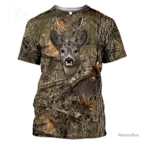 Tee-shirt chasse Brocard sanglier au choix ! taille s  2xl