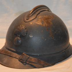 CASQUE ADRIAN 1915 ATTRIBUT INFANTERIE/CAVALERIE-FRENCH ADRIAN HELMET 1915-GRANDE GUERRE 1914-1918