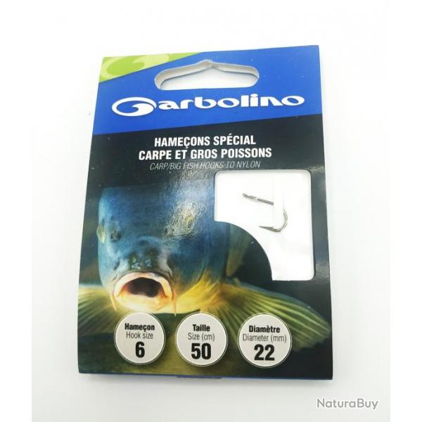 Hameons Spcial Carpe et Gros Poissons 6 / D 0.22mm