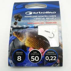 Garbolino hameçons montés barbless spécials pellet T: 8 / 0.22mm