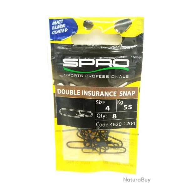 Spro agrafes double insurance snap T: 1 - 15kg -11pcs