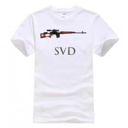 T-shirt SVD Dragunov caractéristique couleur homme - Blanc