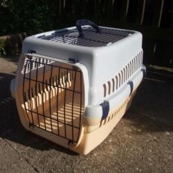 Cage de transport pour chat, lapin, petit chien