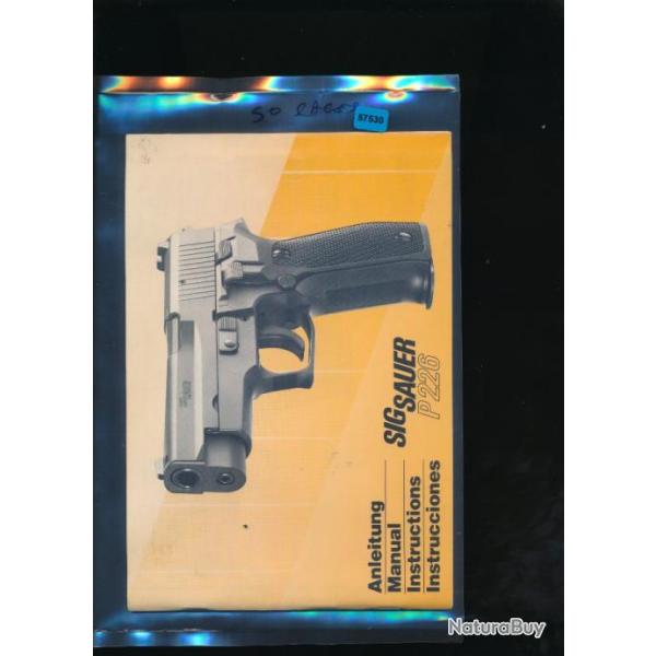 NOTICE  SIG SAUER P226 50 PAGES