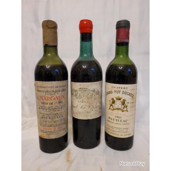 3 GRANDS MILLESIMES - 1924 / 1924 / 1961