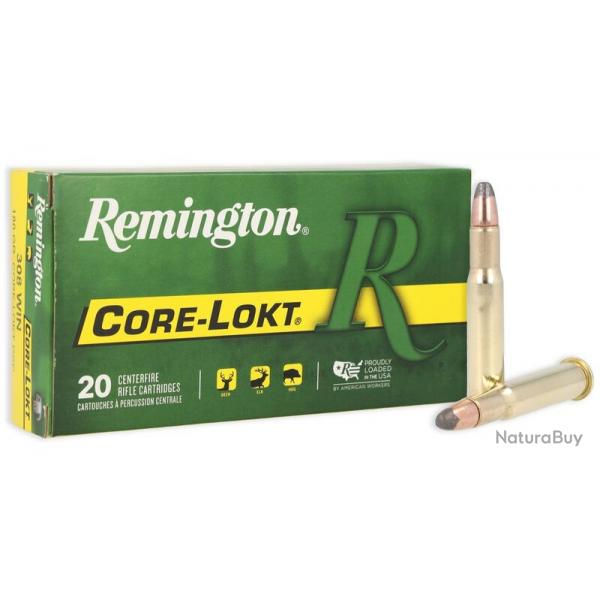 Cartouches REMINGTON CORE-LOKT cal. 30-30 win 150gr - lot de 40