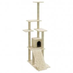 Arbre à chat meuble tour grimper jouet grattage grattoir escalade plateforme avec griffoirs en sisa