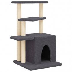 Arbre à chat meuble tour grimper jouet grattage grattoir escalade plateforme avec griffoirs en sisa
