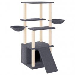 Arbre à chat meuble tour grimper jouet grattage grattoir escalade plateforme avec griffoirs en sisa