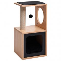 Arbre à chat meuble tour grimper jouet grattage grattoir escalade plateforme avec tapis à gratter e