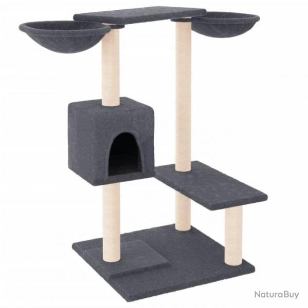 Arbre  chat meuble tour grimper jouet grattage grattoir escalade plateforme avec griffoirs fonc 8