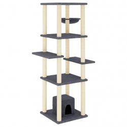 Arbre à chat meuble tour grimper jouet grattage grattoir escalade plateforme avec griffoirs en sisa