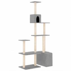 Arbre à chat meuble tour grimper jouet grattage grattoir escalade plateforme avec griffoirs en sisa