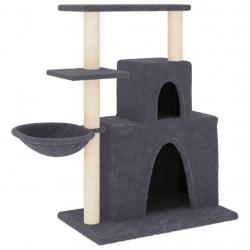 Arbre à chat meuble tour grimper jouet grattage grattoir escalade plateforme avec griffoirs en sisa