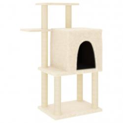 Arbre à chat meuble tour grimper jouet grattage grattoir escalade plateforme avec griffoirs en sisa