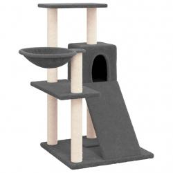 Arbre à chat meuble tour grimper jouet grattage grattoir escalade plateforme avec griffoirs en sisa