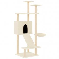 Arbre à chat meuble tour grimper jouet grattage grattoir escalade plateforme avec griffoirs en sisa