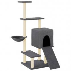 Arbre à chat meuble tour grimper jouet grattage grattoir escalade plateforme avec griffoirs en sisa