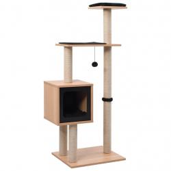 Arbre à chat meuble tour grimper jouet grattage grattoir escalade plateforme avec tapis à gratter e