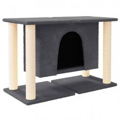 Arbre à chat meuble tour grimper jouet grattage grattoir escalade plateforme avec griffoirs en sisa