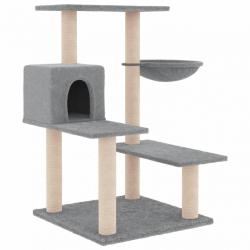 Arbre à chat meuble tour grimper jouet grattage grattoir escalade plateforme avec griffoirs en sisa