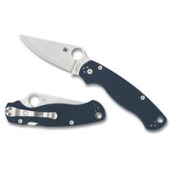 C81GPCBL2 Couteau de poche Spyderco Para Military 2 bleu