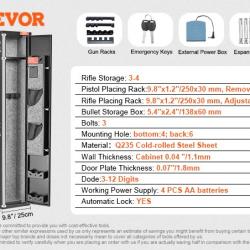 COFFRE FORT VEVOR Armoire à 3-4 fusils