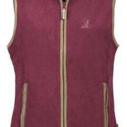 Gilet polaire Femme Percussion Scotland Bordeaux - L