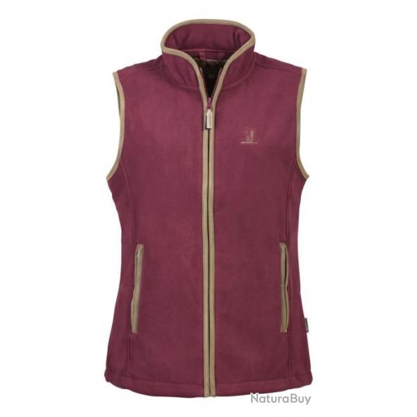 Gilet polaire Femme Percussion Scotland Bordeaux - L